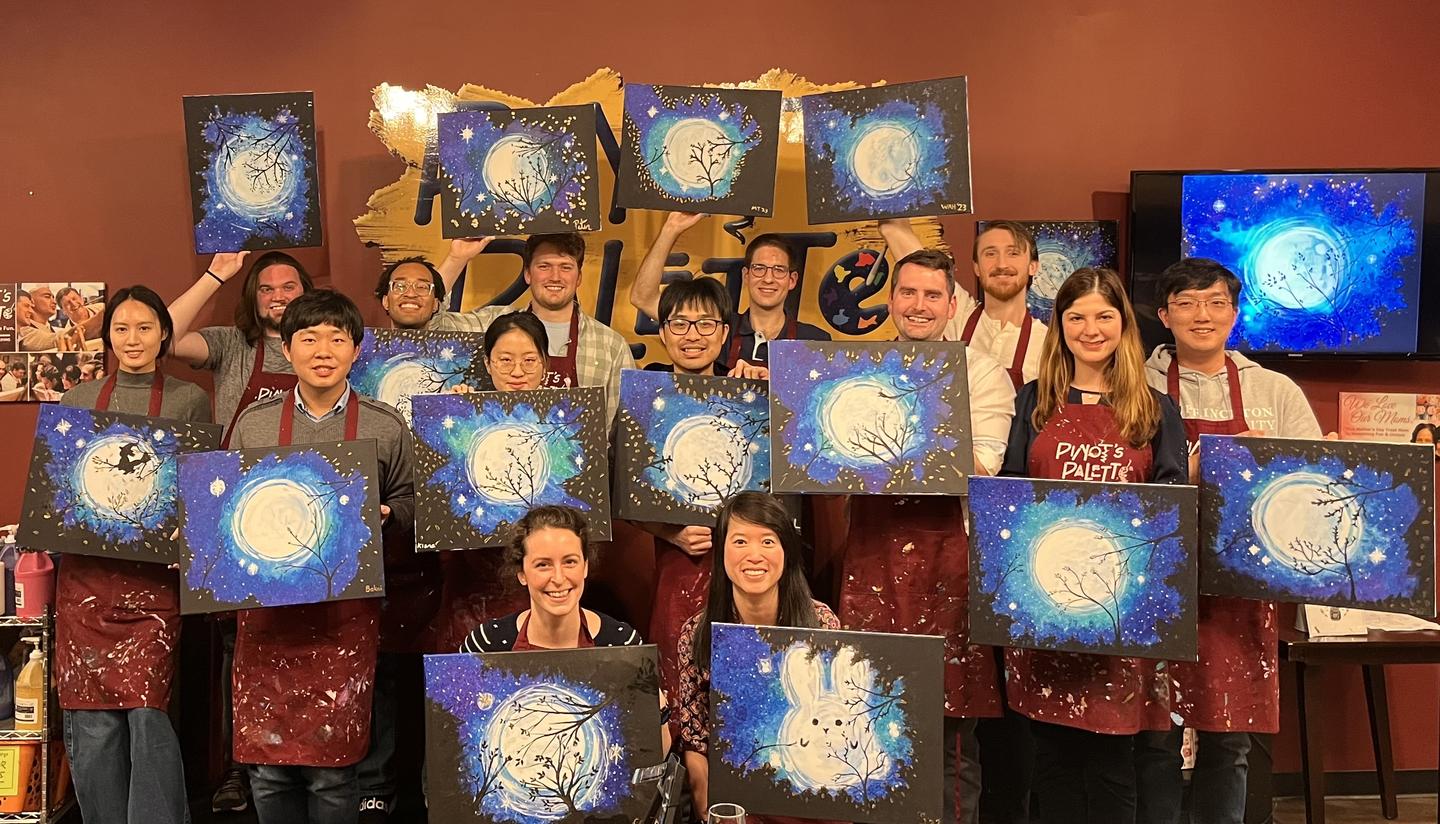 Lab Painting Group Photo